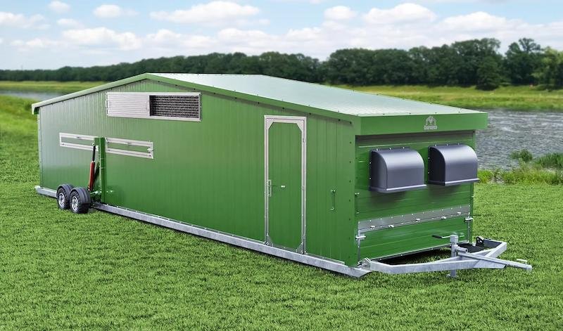 Quramo Q200 profesionali mobili vištidė iki 200 vištų – ūkininkams ir verslo pradžiai